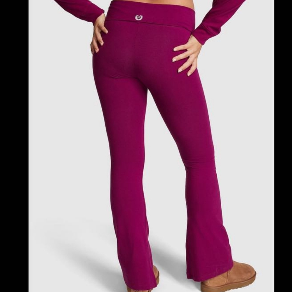 PINK VS Foldover Cotton Flare Legging size XXL NWT - Picture 9 of 9